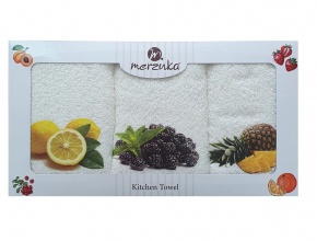 VLK 30x50 BASKILI 3'LÜ EL HAVLUSU